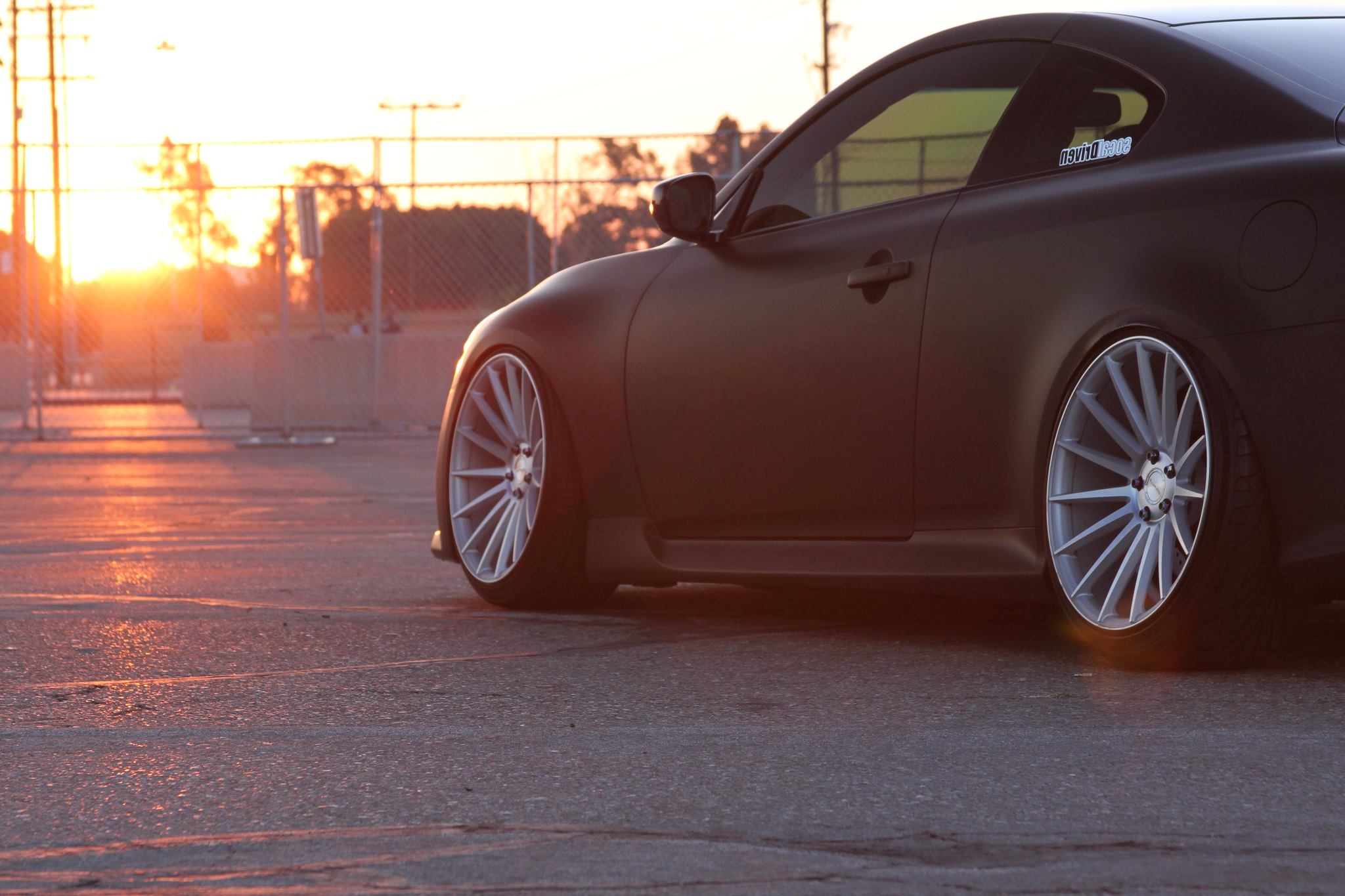 Stance Wheels SC-7 Silver on Infiniti G37S Coupe